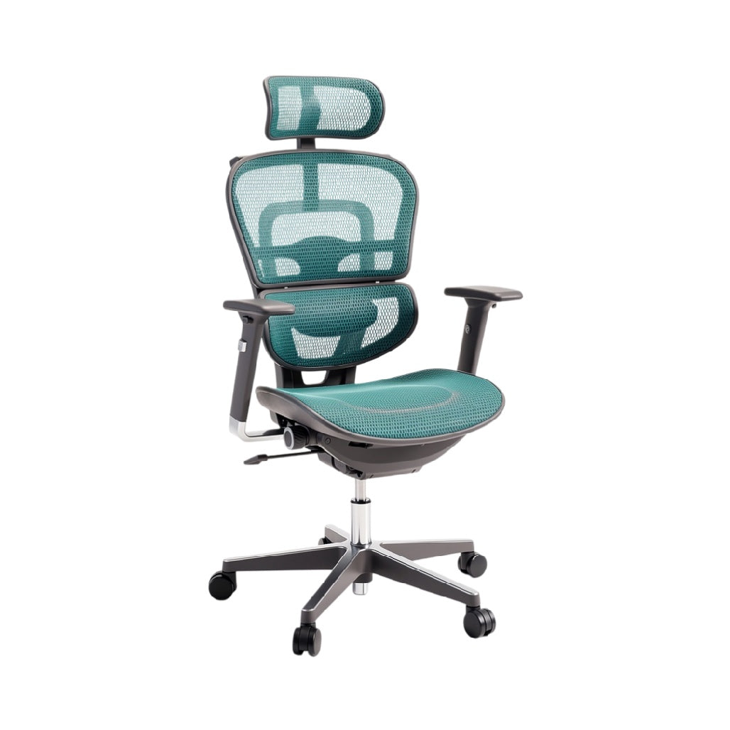 **Ergonomische bureaustoel met mesh rugleuning en verstelbare armleuningen**