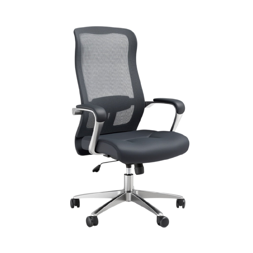 **Ergonomische bureaustoel met mesh rugleuning en verstelbare armsteunen**